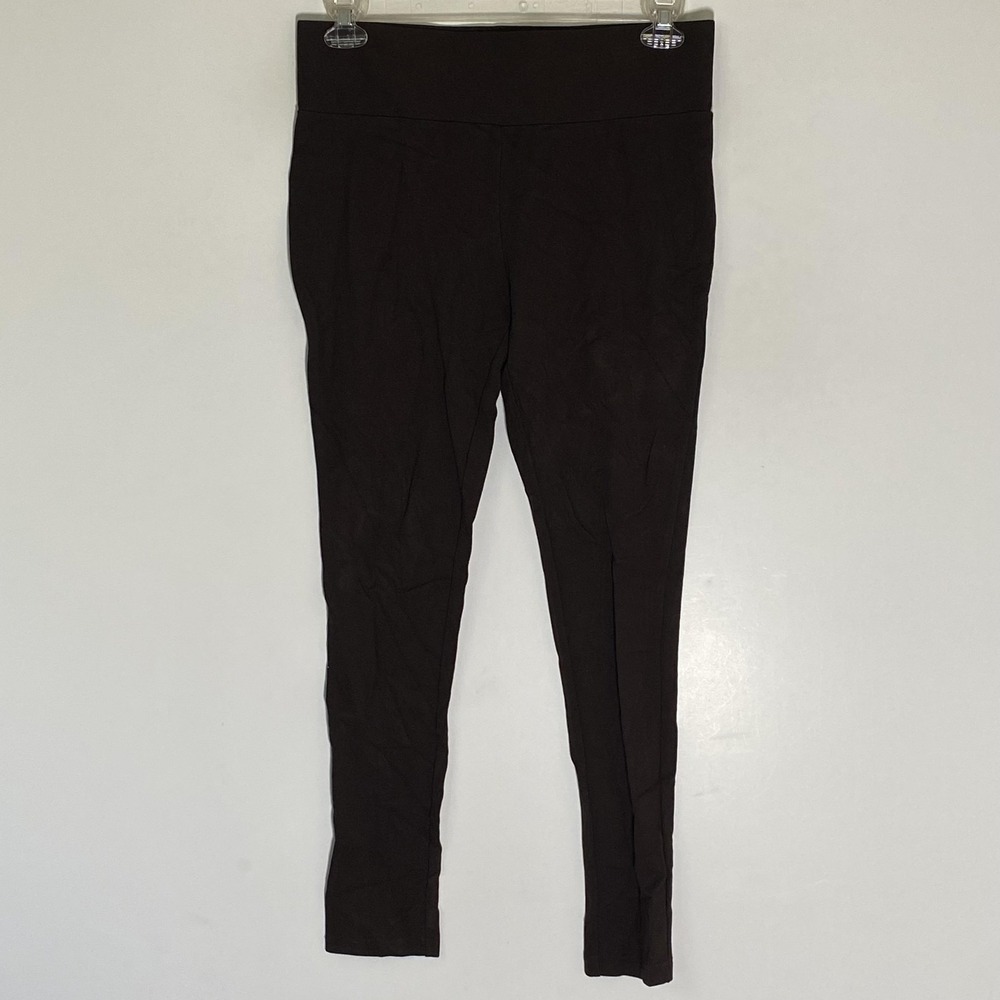 Philosophy Leggings Womens Medium Brown Espresso High Rise Ponte Ankle Stretch